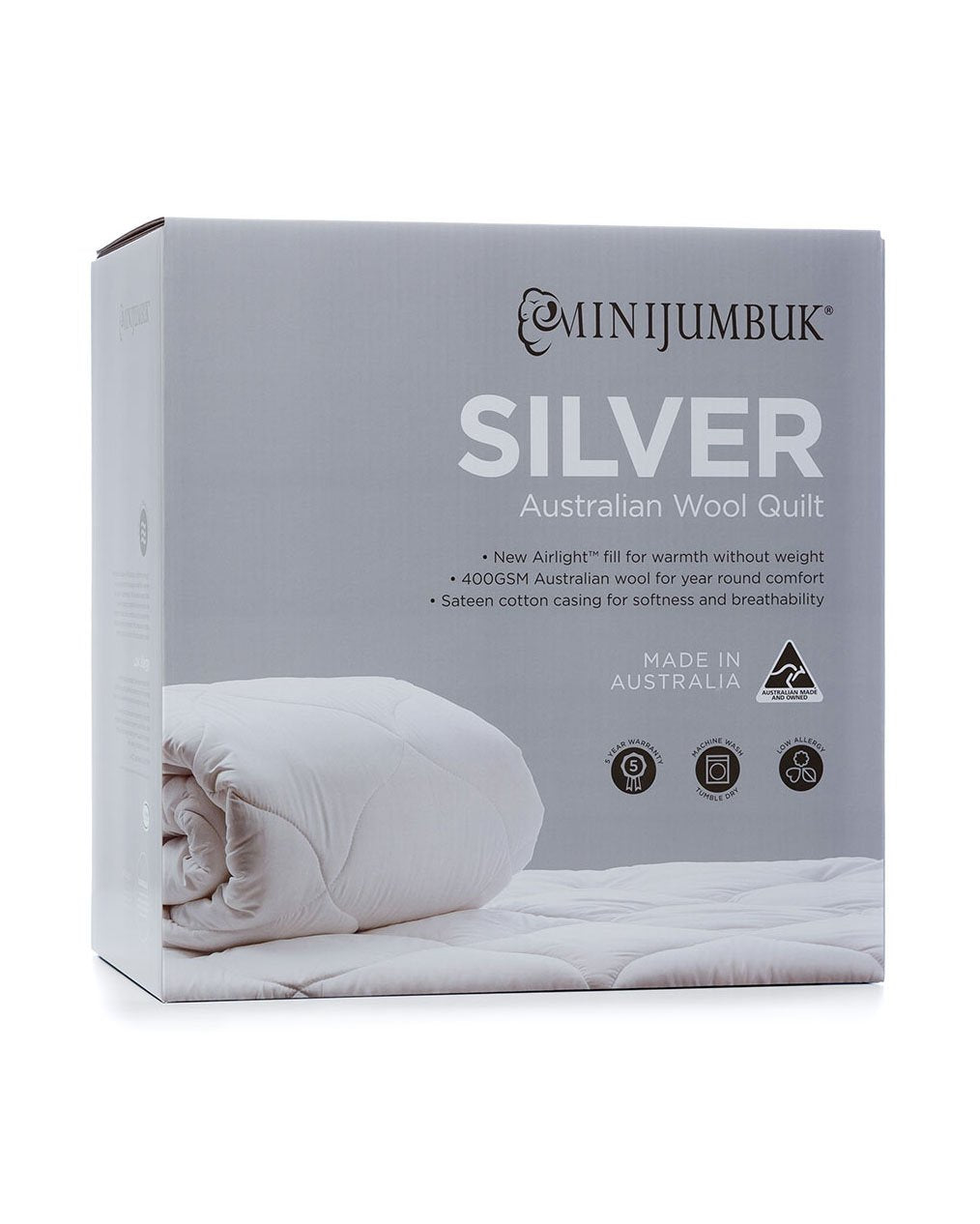 MiniJumbuk Silver Quilt - Quilt Sash