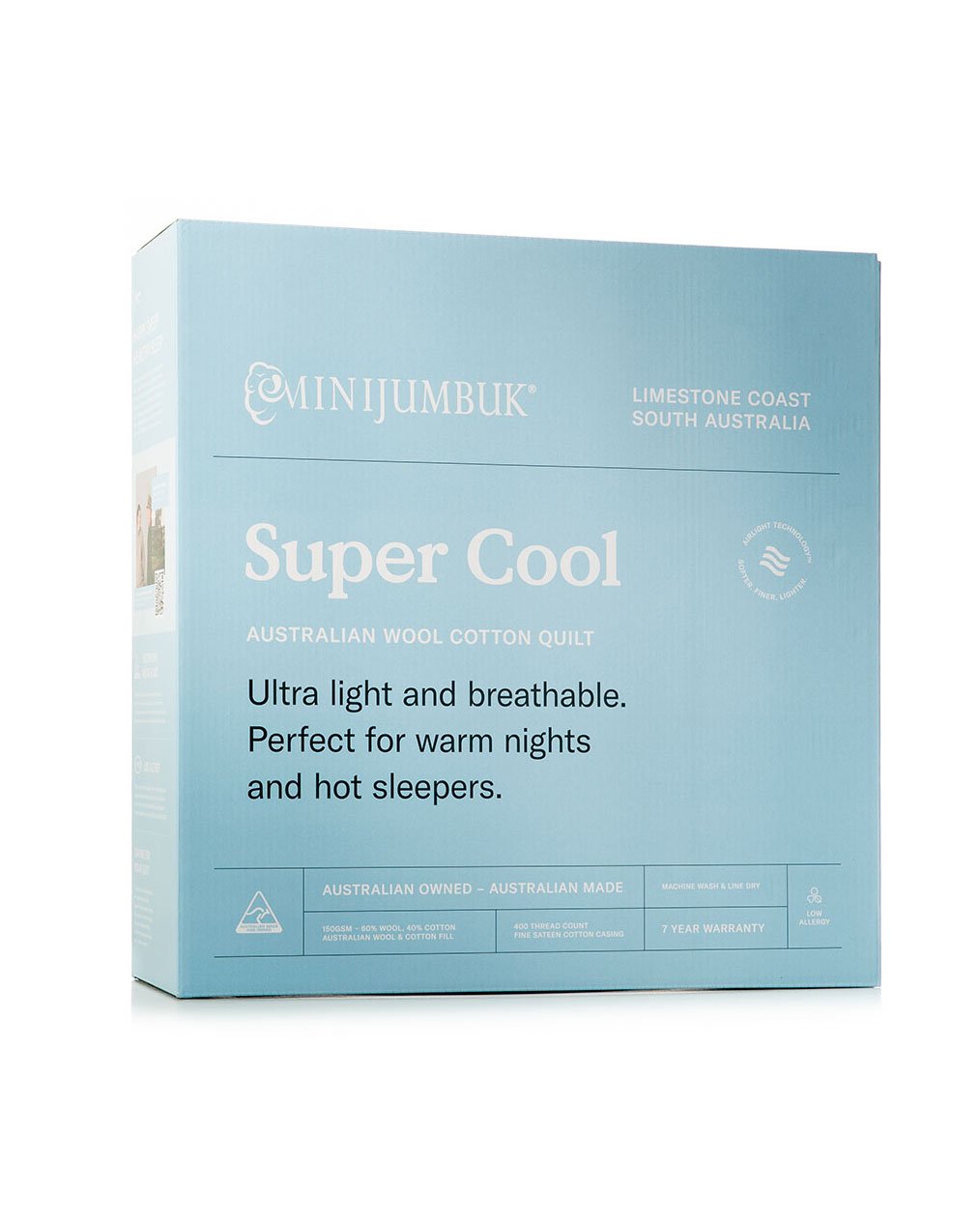 MiniJumbuk Super Cool Quilt - Pack (Front)