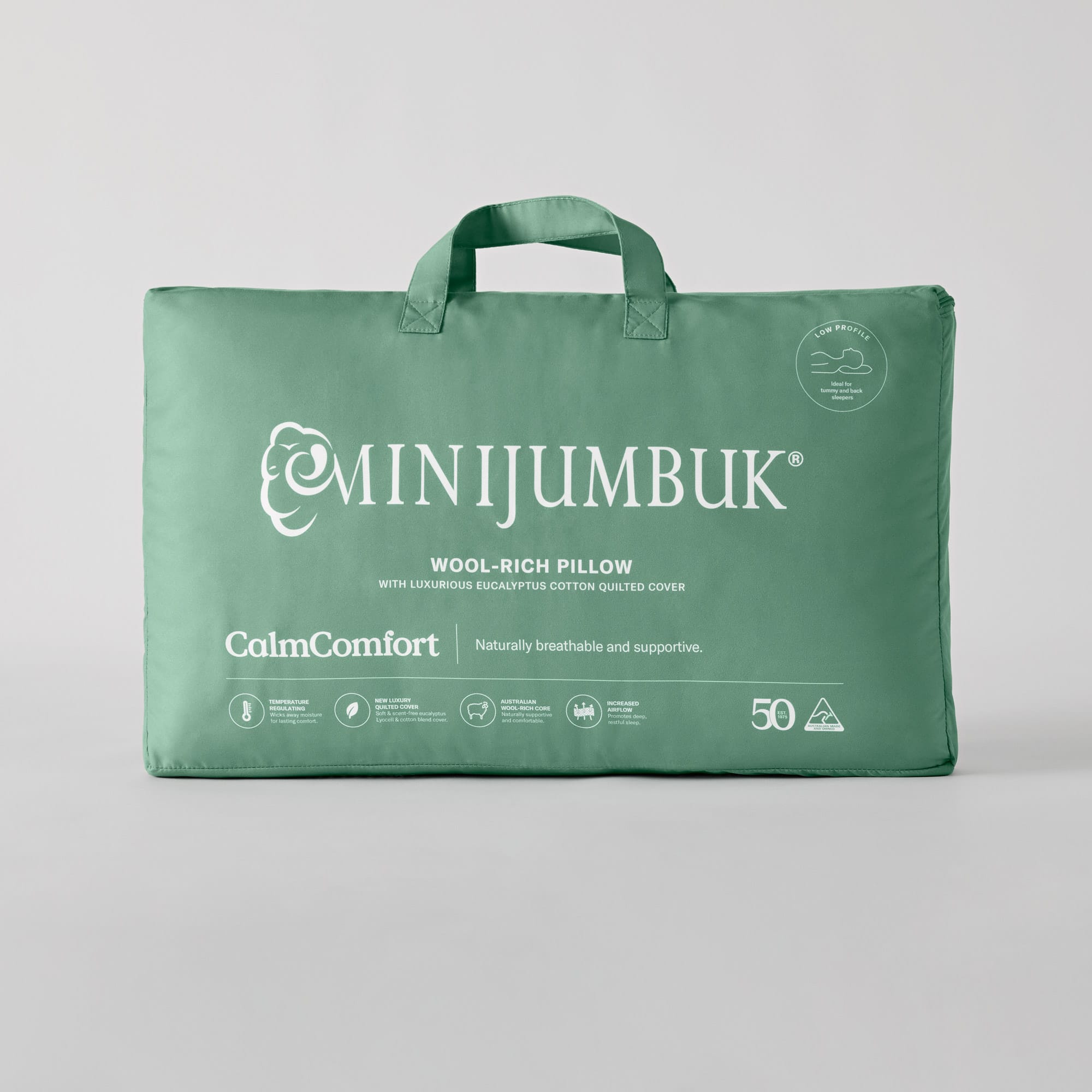 CalmComfort Wool Low Pillow bag - thumbnail #5
