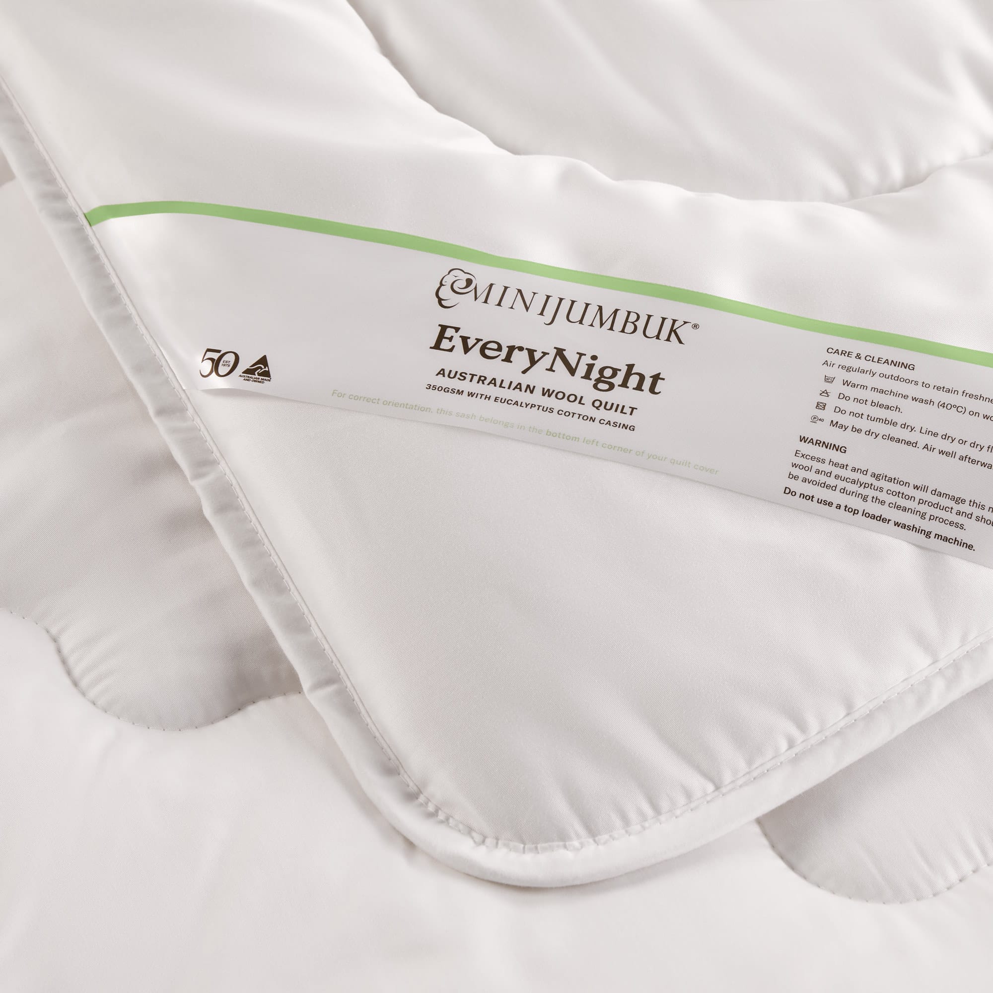 EveryNight Wool Quilt sash detail - thumbnail #5