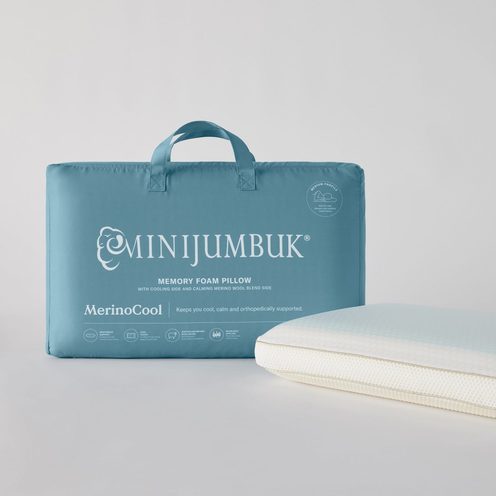 Merino Dry Memory Foam Pillow with hand - thumbnail #1