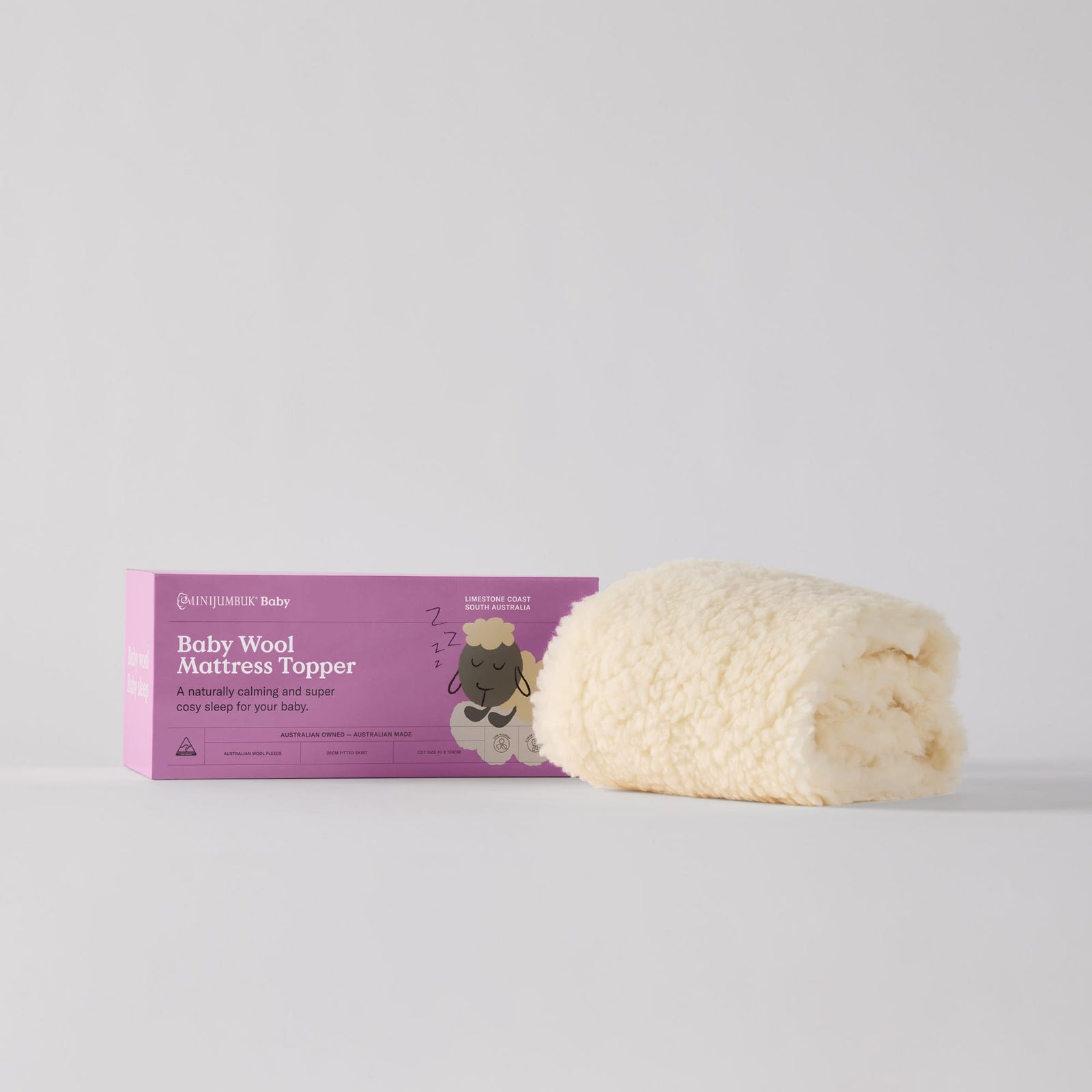 MiniJumbuk Baby Wool Mattress Topper - Thumbnail Photo #1