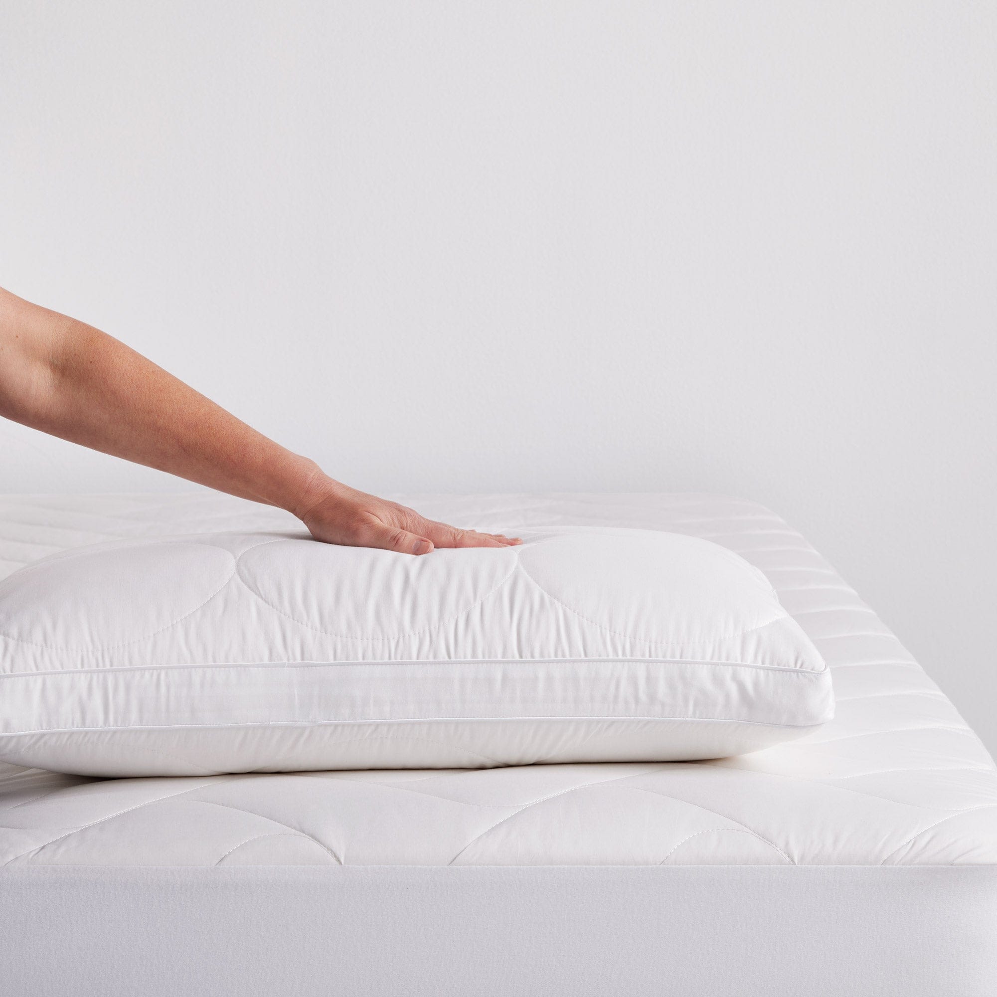 Breathe Wool Cotton Quilted Pillow