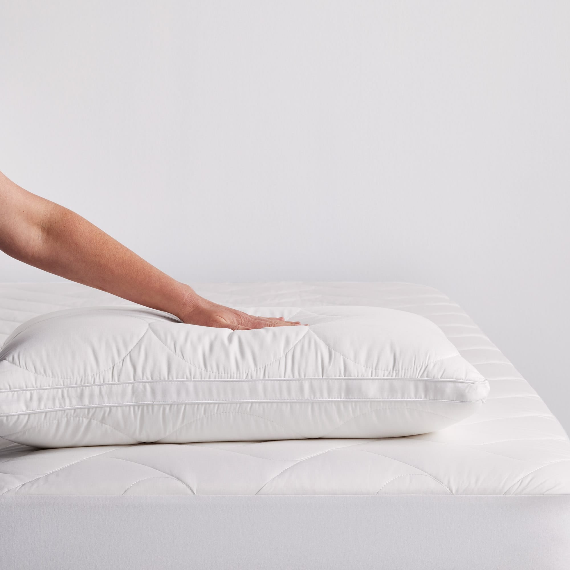 miniJumbuk breathe Medium Prodile Wool Cotton Quilted Pillow - Twin Pack - Thumbnail photo #1