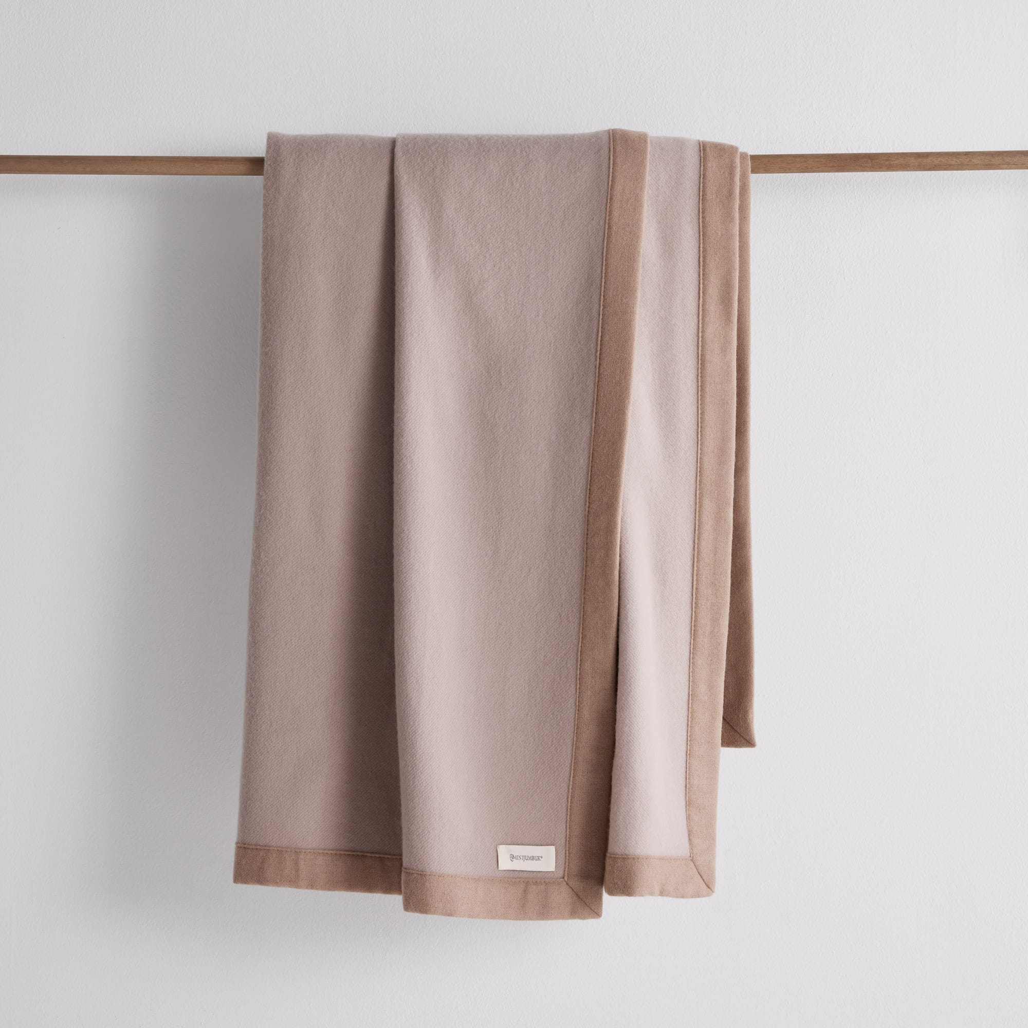 Henley Merino Blanket — Almond