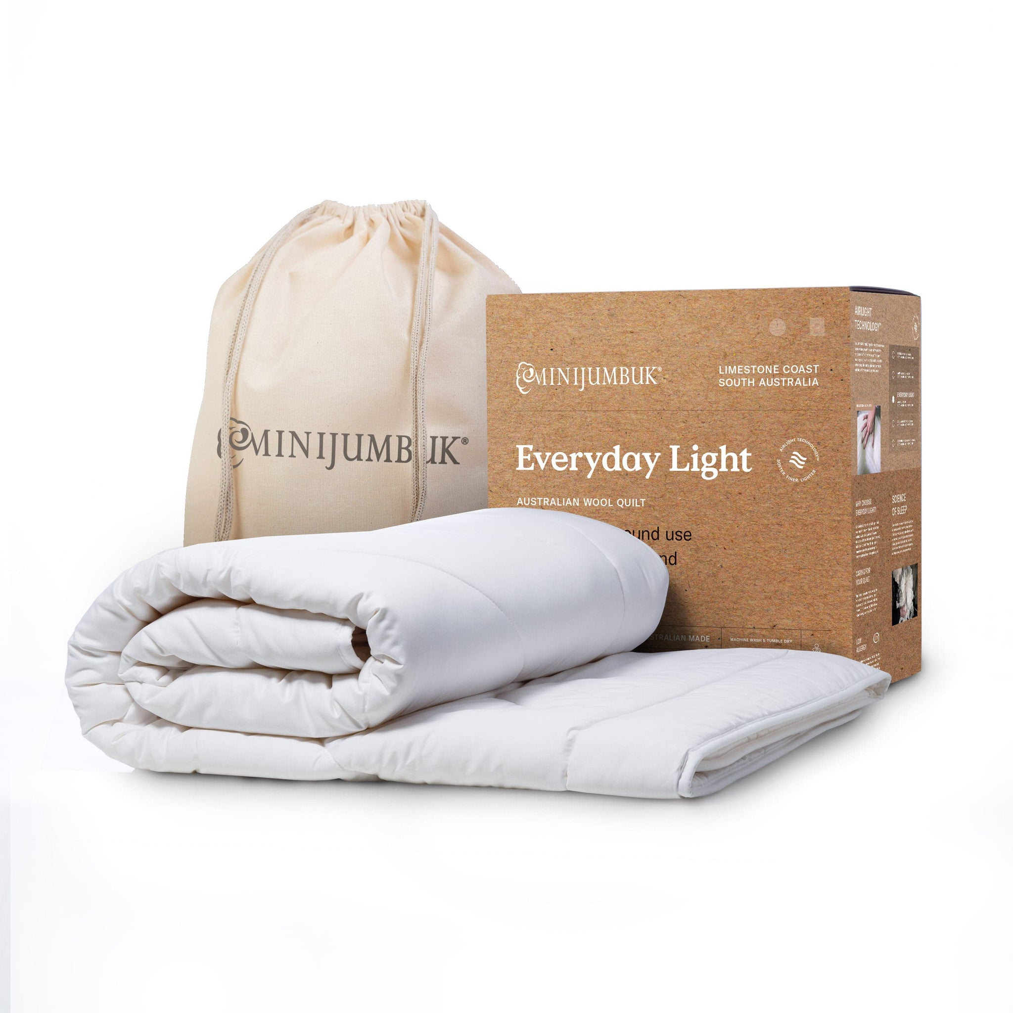 Everyday Light Wool Quilt, Australian Made Wool Quilts