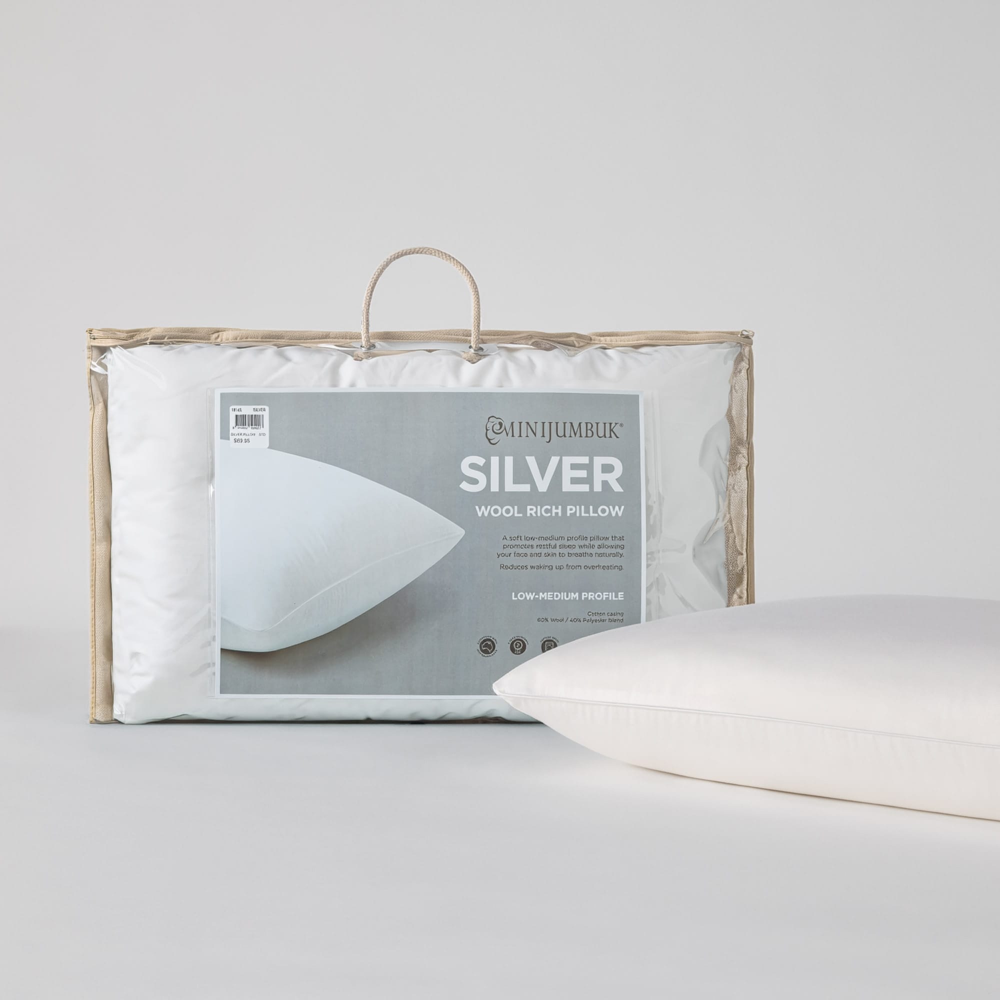 MiniJumbuk Silver Pillow - From $89.99