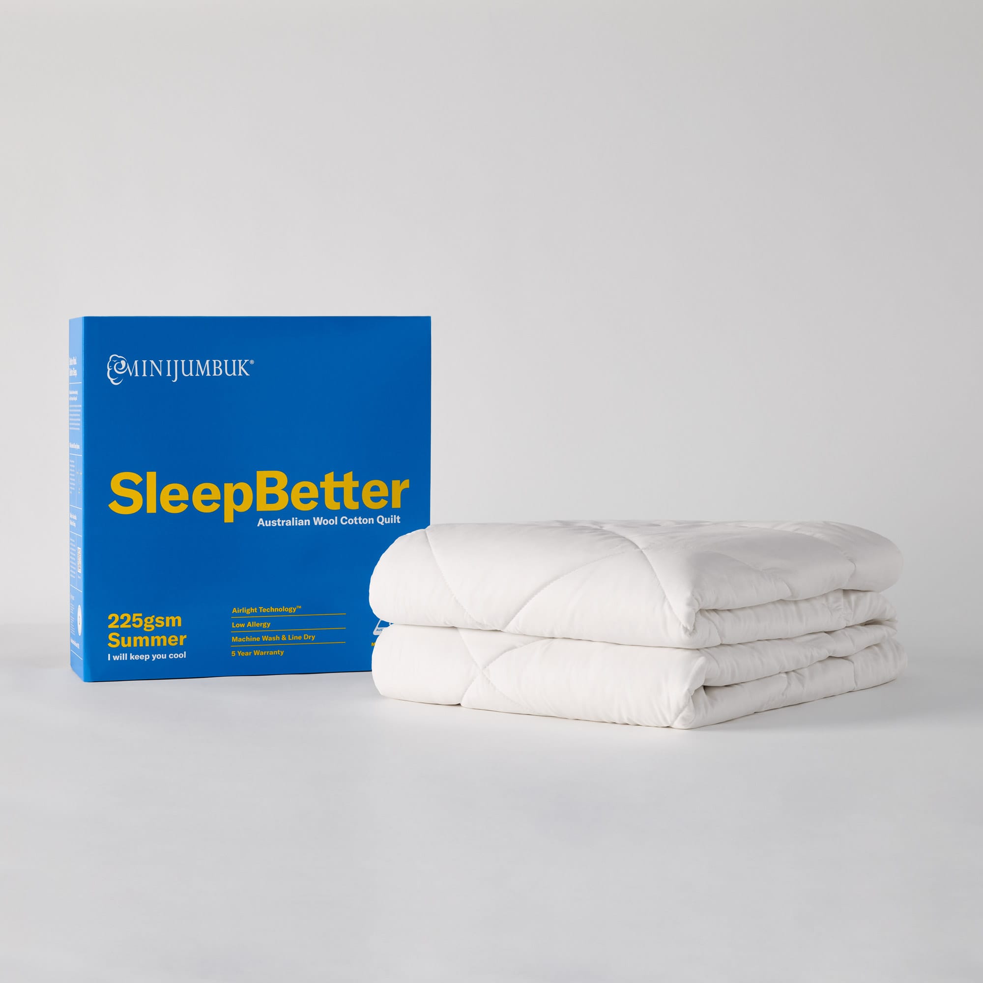 SleepBetter Summer Australian Wool Cotton Quilt
