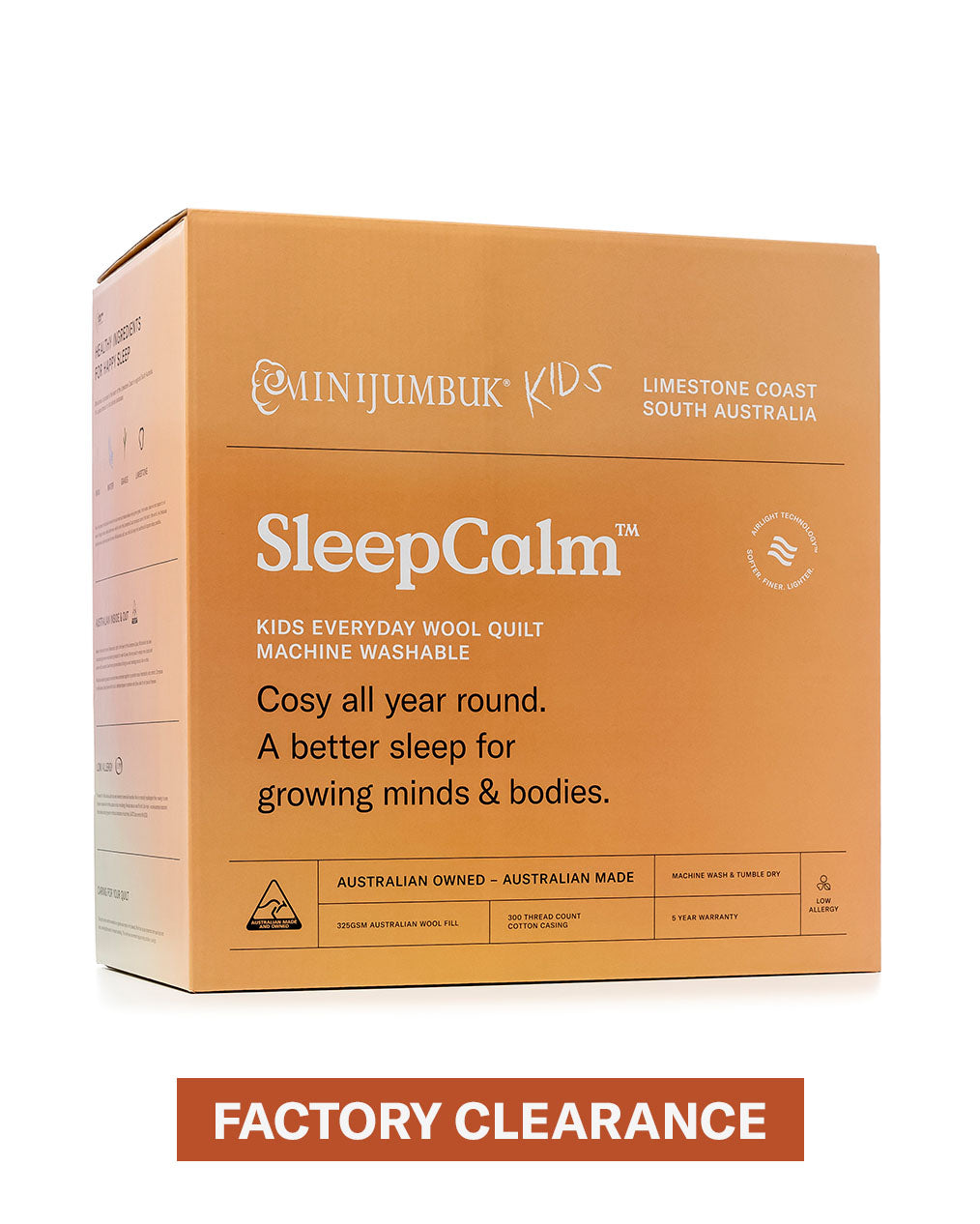Factory Clearance: SleepCalm™ Kids Everyday Wool Quilt