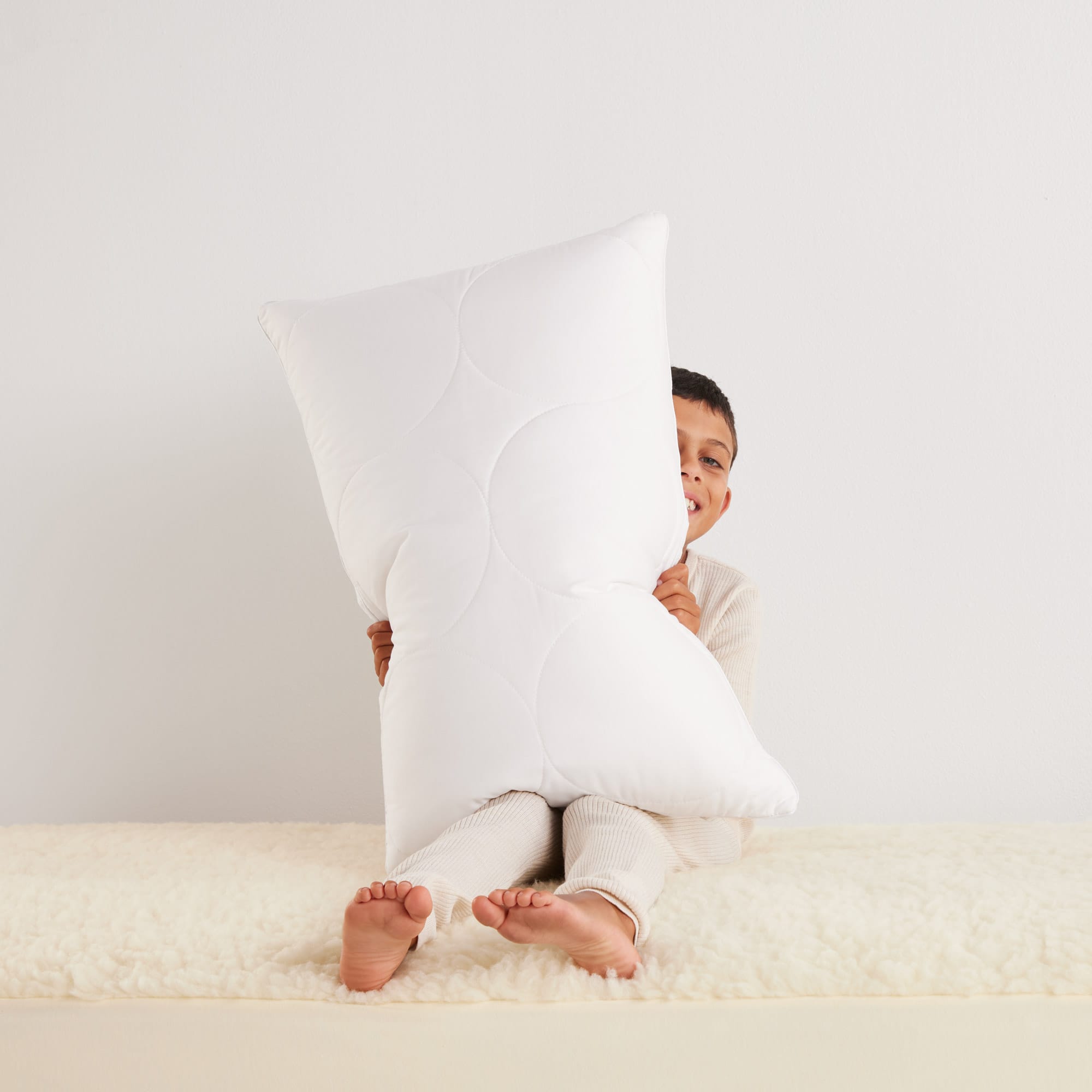 SleepCalm Kids Wool Cotton Quilted Pillow - Thumbnail Photo #1