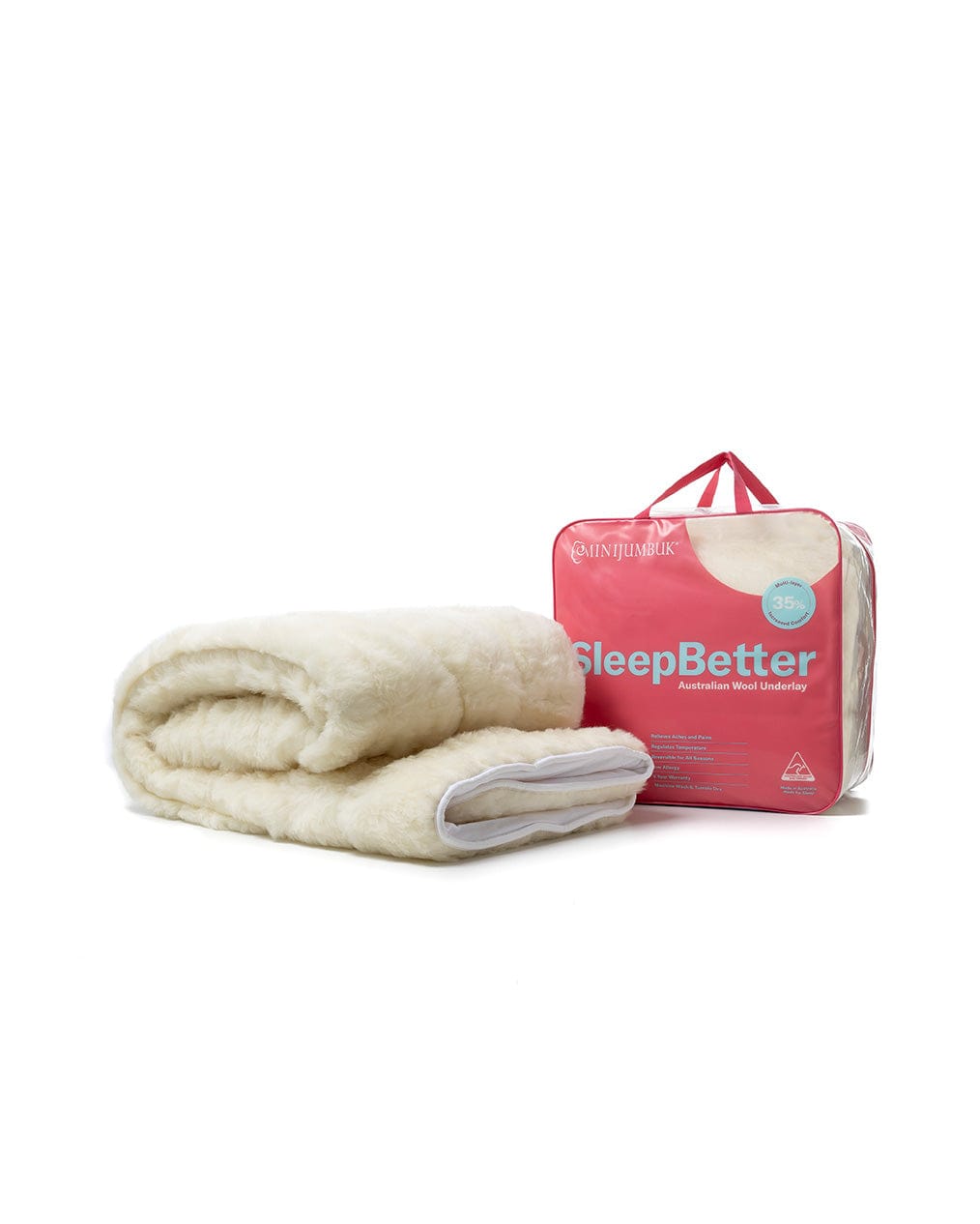 SleepBetter 1000gsm Australian Wool Underlay - Thumbnail photo #4