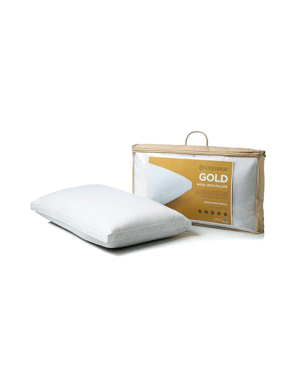 MiniJumbuk Gold Wool Rich Pillow - Thumbnail Photo #4