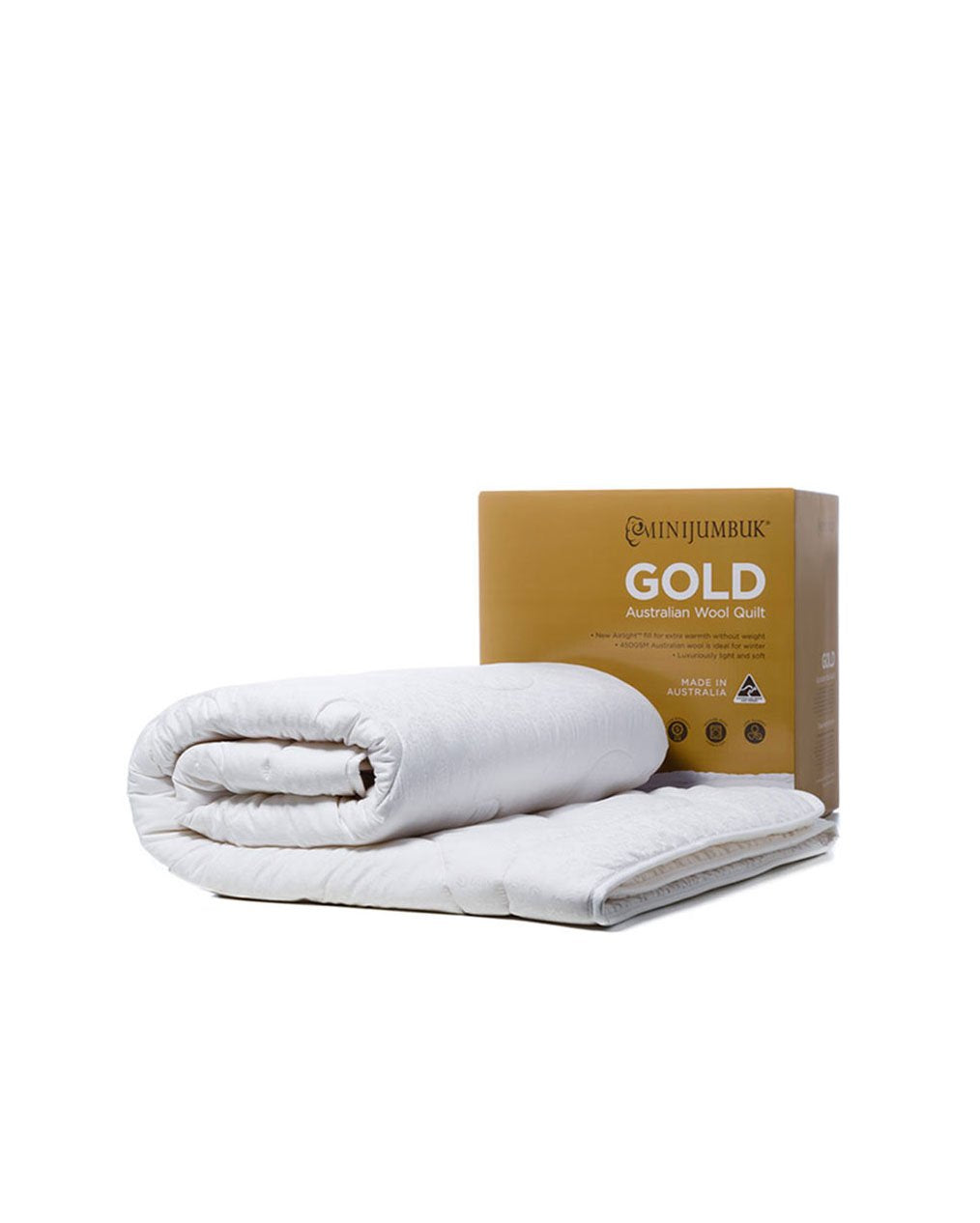 MiniJumbuk Gold Quilt - Quilt &amp; Pack