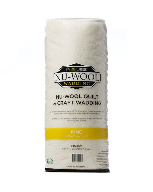MiniJumbuk Nu-Wool Wadding King Size - From $65.00