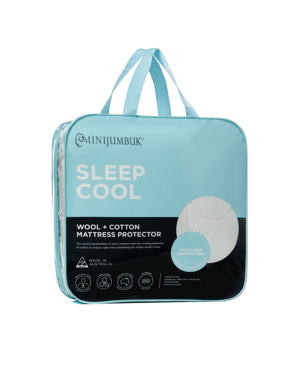 Australian Wool Mattress Toppers, Underlays & Protectors MiniJumbuk