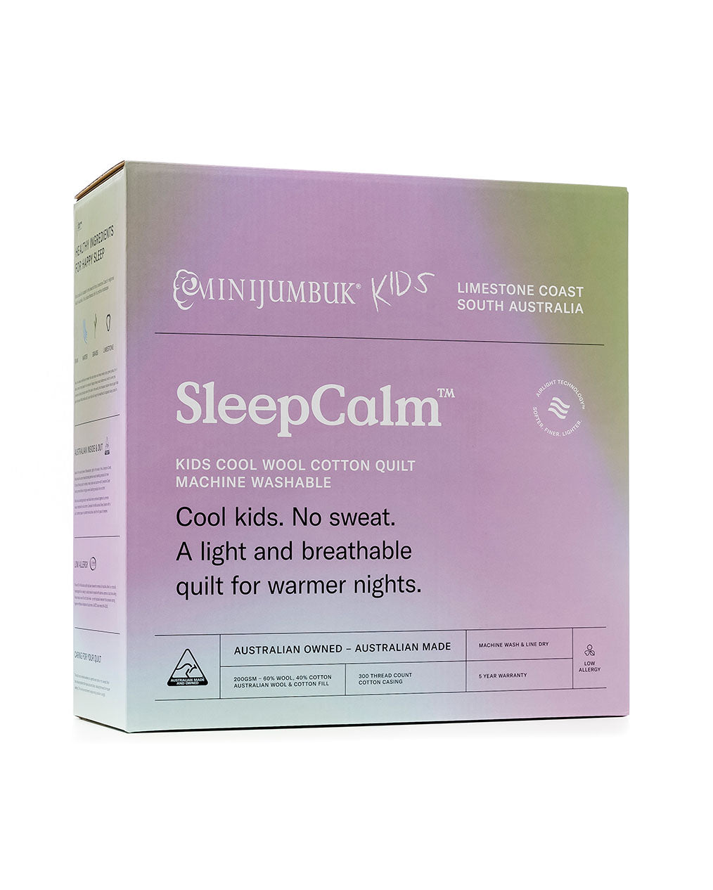 SleepCalm™ Kids Cool Wool Cotton Quilt