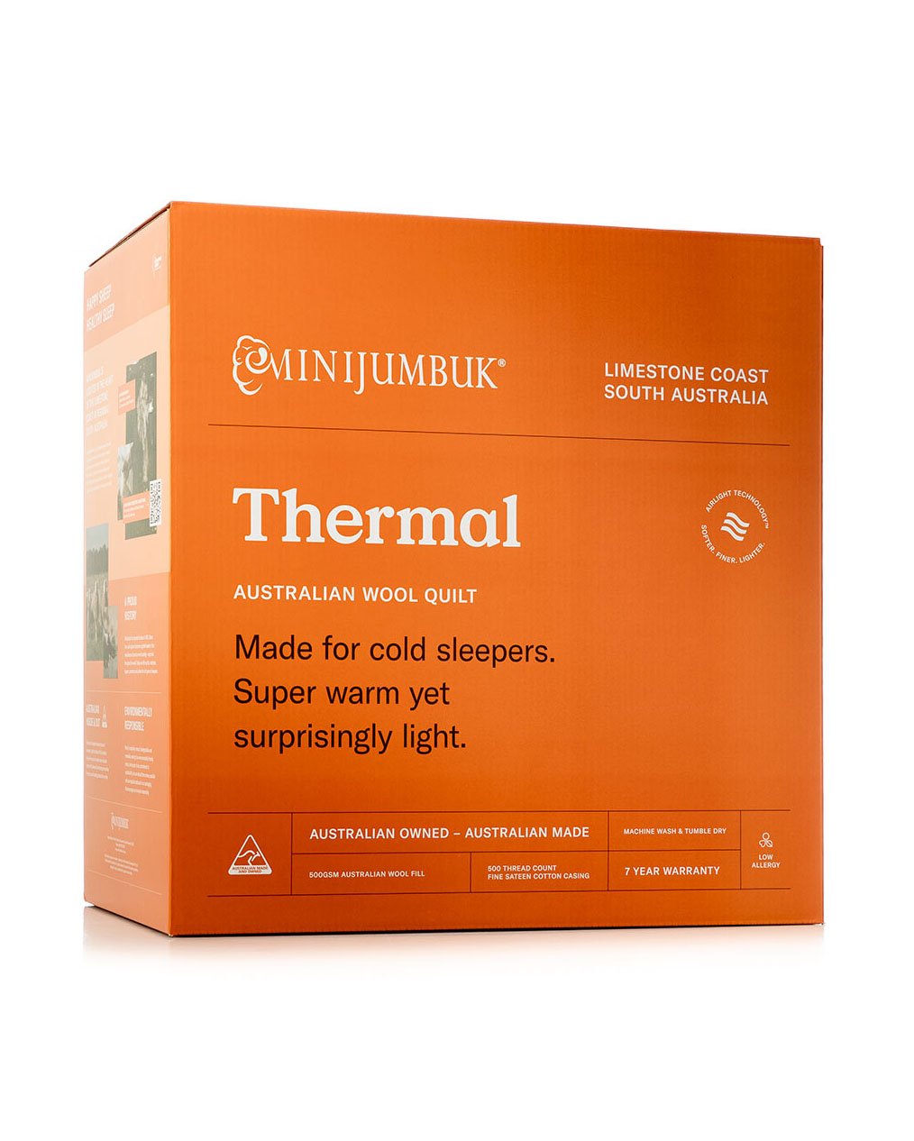 MiniJumbuk Thermal Quilt - Pack (Front)