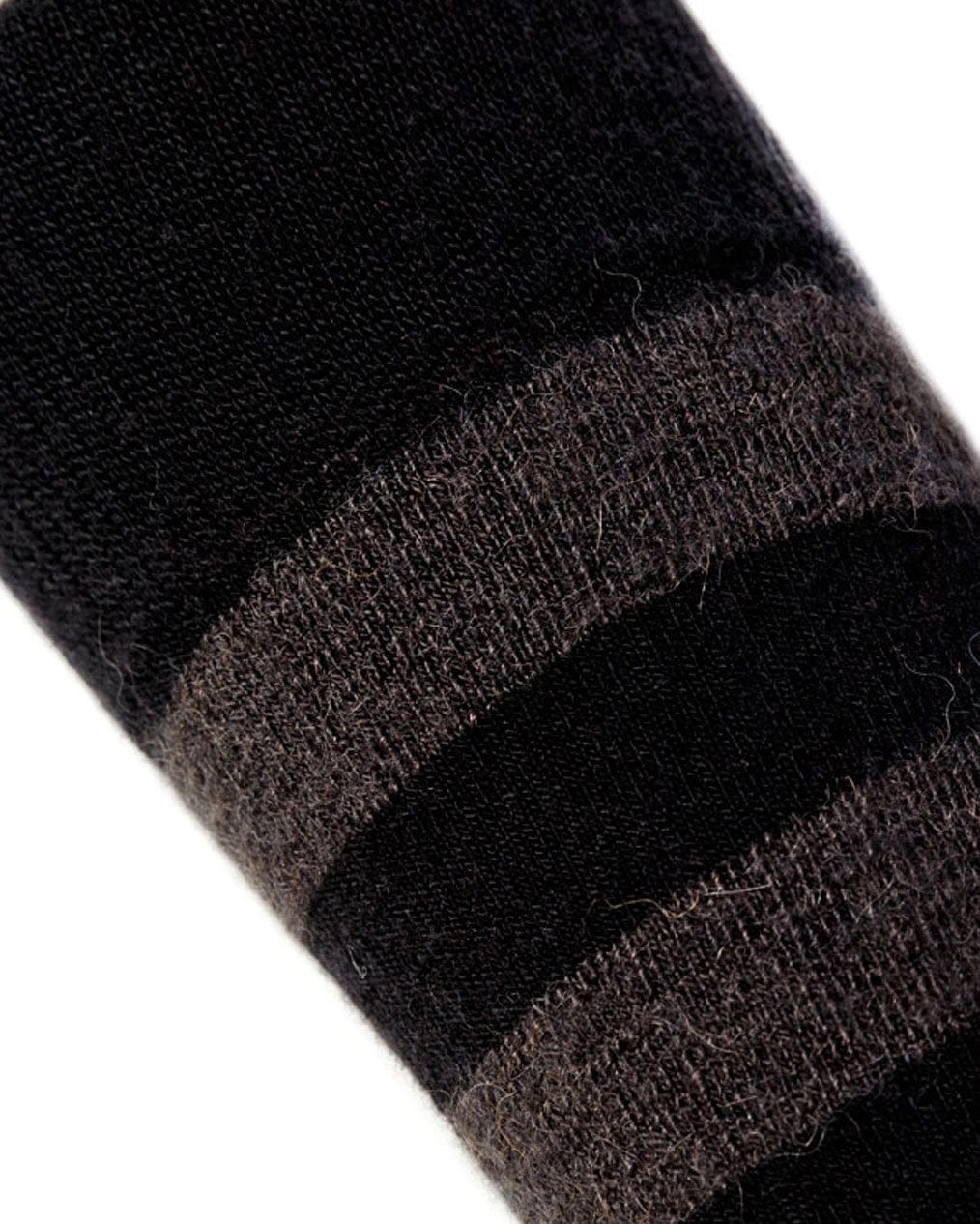 Humphrey Law Wool Blend Stripe Sock - Black - Thumbnail Photo #1