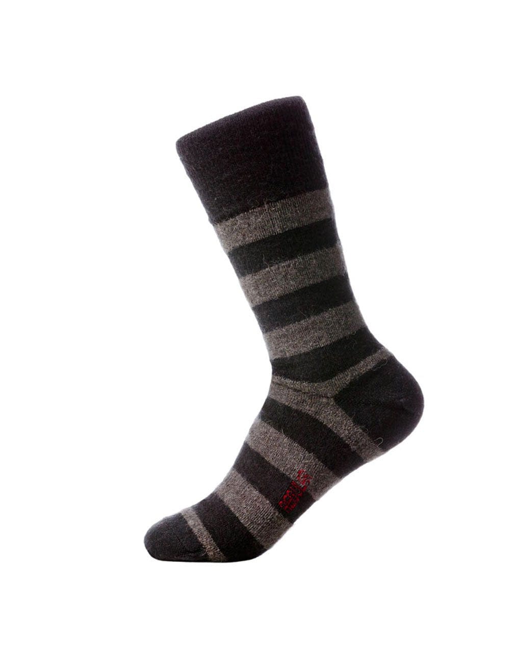 Humphrey Law Wool Blend Stripe Sock - Black - $24.95
