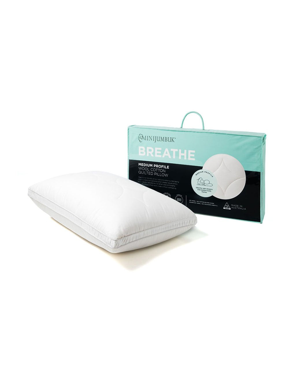 MiniJumbuk Breathe Pillow - Product and Pack